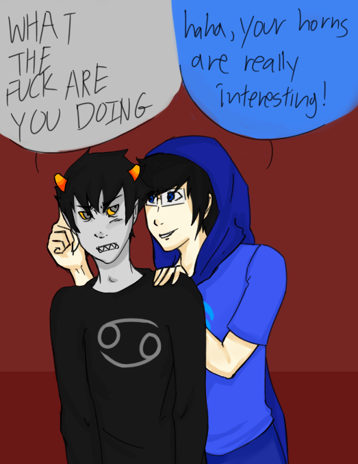 HS Secret santa- John and Karkat