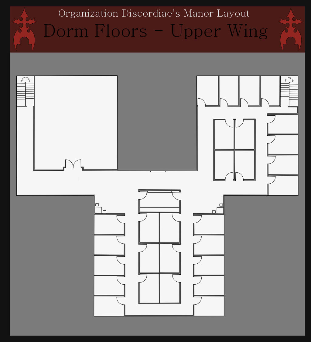 Deep Unit Layouts Layout: Dorm Floors - Upper Wing by lucy12143 on DeviantArt