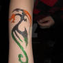 Dragon glittertattoo