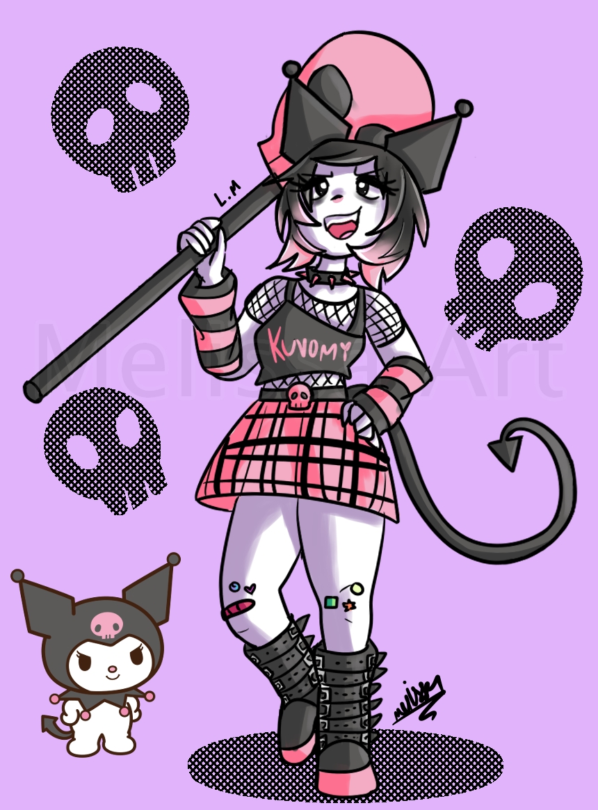 Kuromi Human by melissa3art on DeviantArt