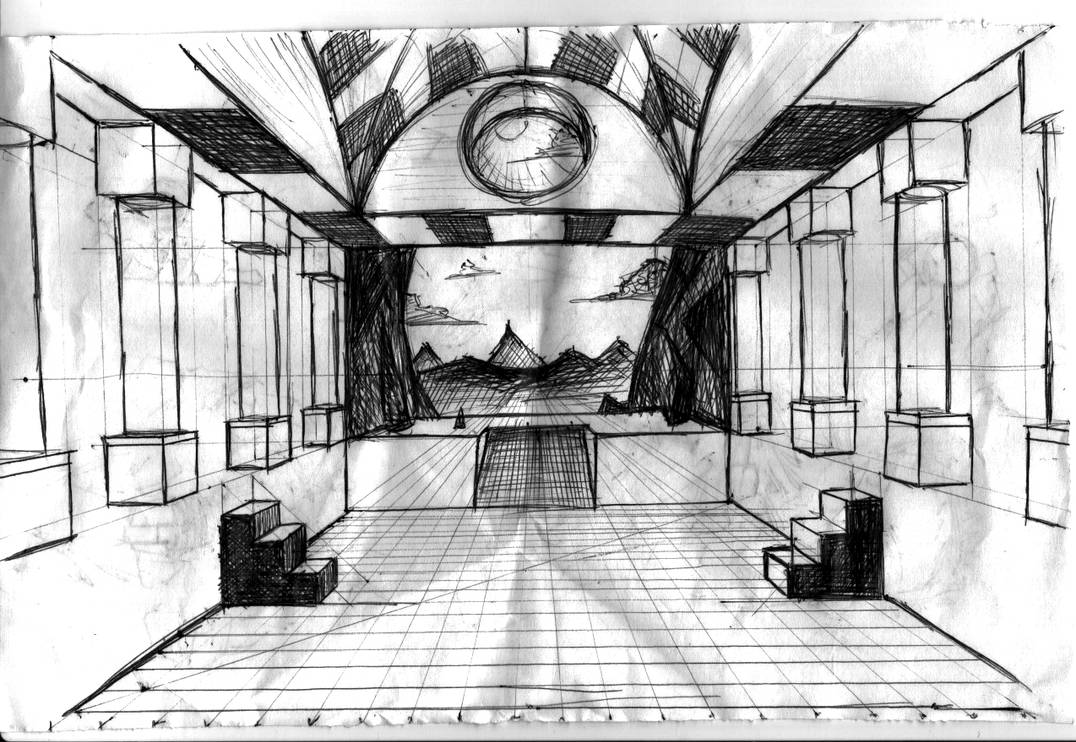 random perspective drawing -incomplete- by AlexFlorezArt on DeviantArt