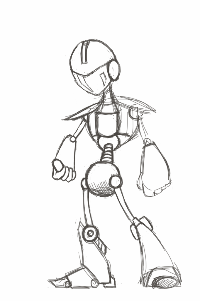 Daily Sketch #15: Robot WiP