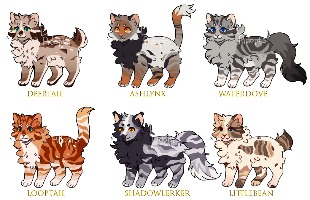 Warrior cats adopts CLOSED by Lynnadrity on DeviantArt