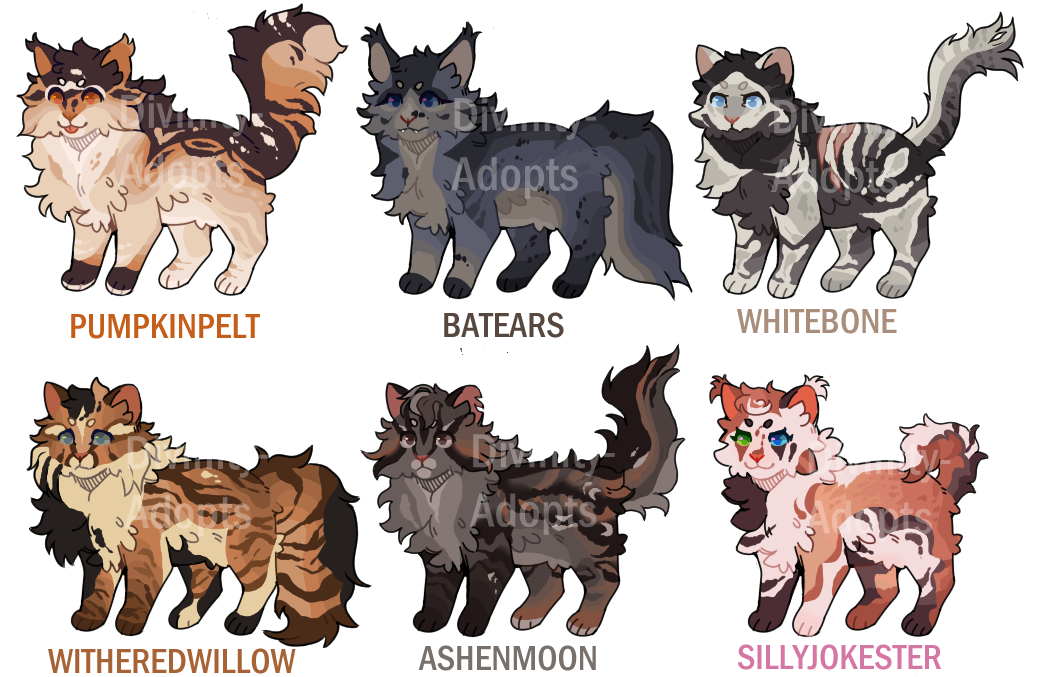 Halloween Warrior Cat Adopts 94 . closed by Divinity-Adopts on DeviantArt