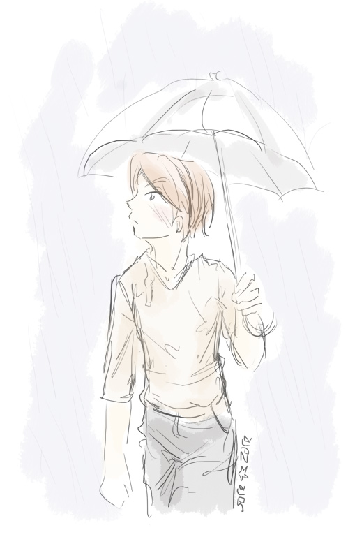 Kaji in the rain