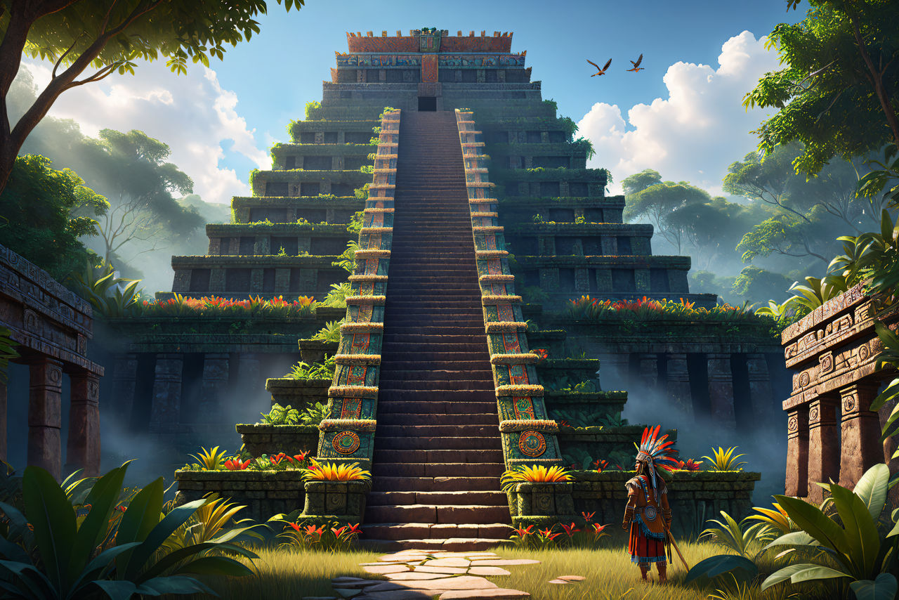 Aztec Pyramidf Aztec Pyramid in the Past by Heinz7777 on DeviantArt