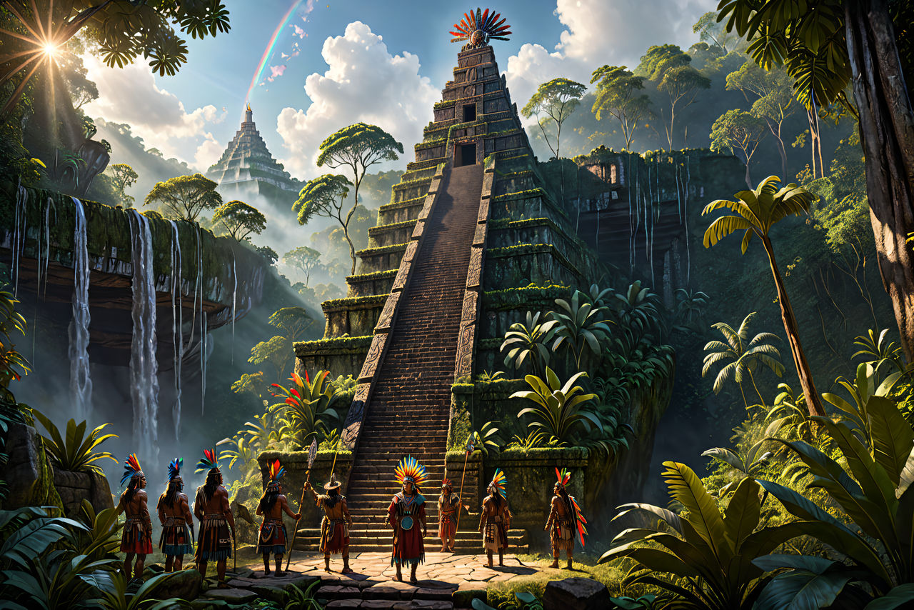 Aztec Pyramidf Aztec Pyramid in the Jungle by Heinz7777 on DeviantArt