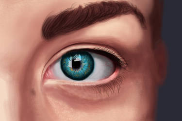 Learning Digital Art (Week 3.1 - Blue Eyes)