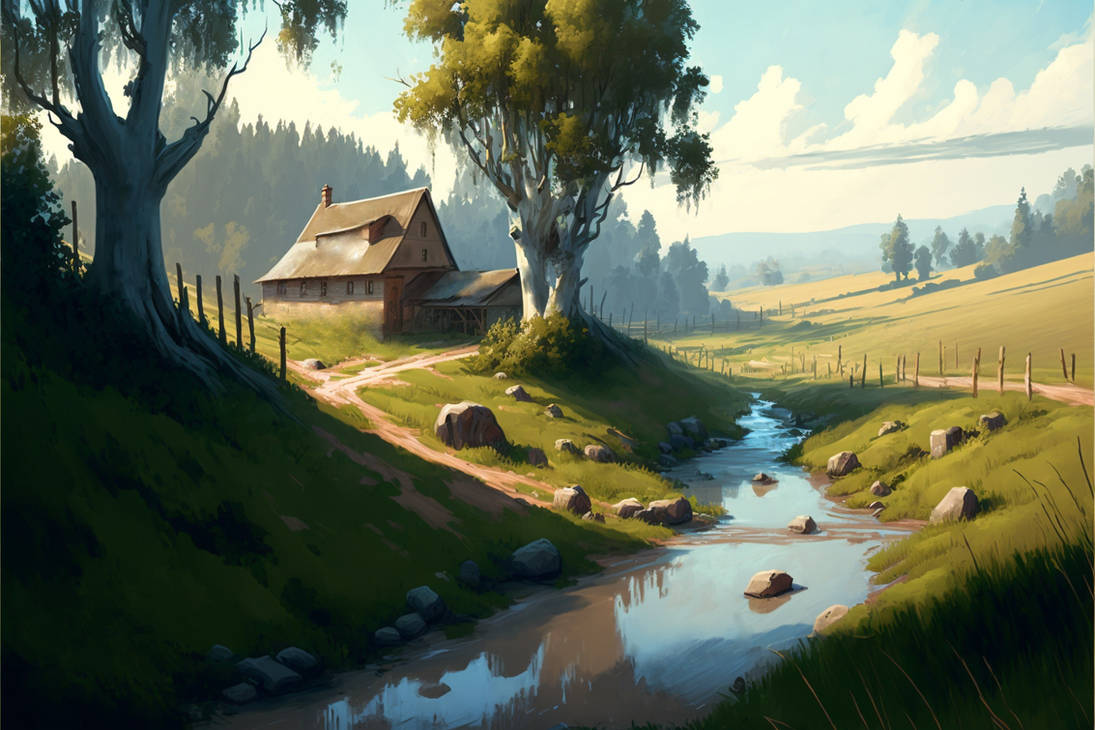 Farm Landscape by MrChadwick99 on DeviantArt
