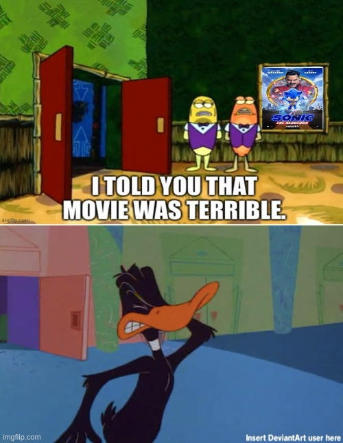 Daffy Facepalms At the Riot from SpongeBob by EddiePiqani on DeviantArt