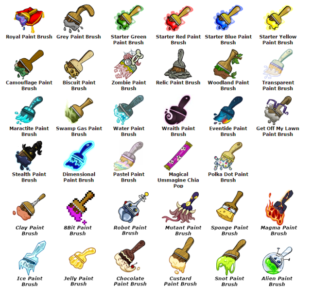 Neopets 8-bit Paint Brush Neopets 8-bit Paint Brush