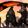 [MMD] Godzilla and Mothra with ShinGoji's statue