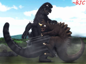 [MMD] Fake Godzilla vs. Baragon