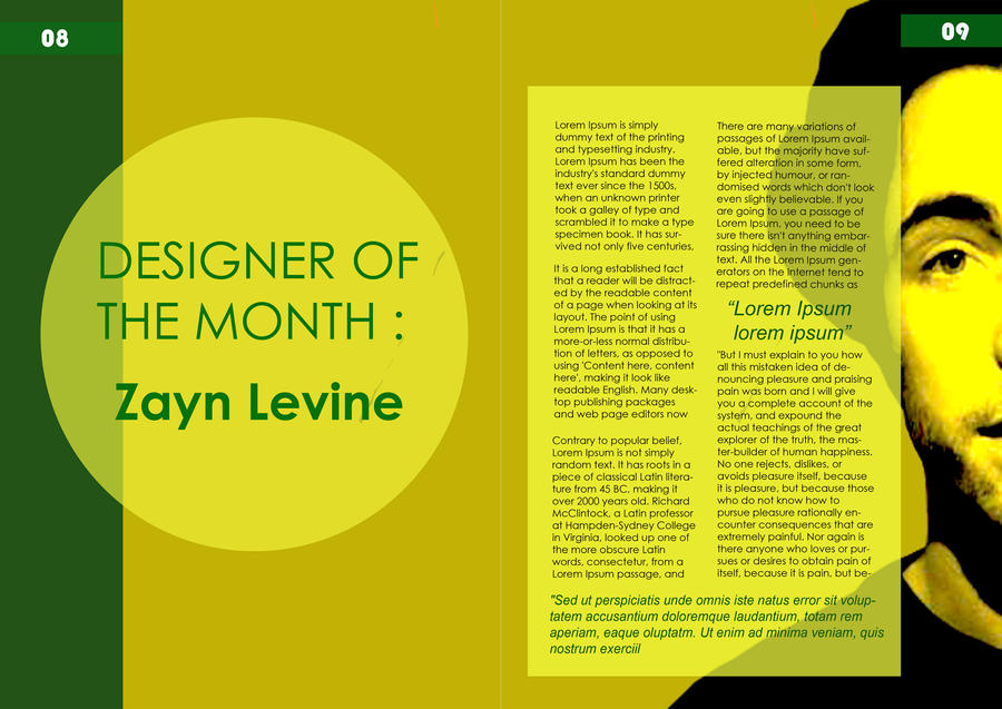'Two-page' Magazine Layout by norwaniranai on DeviantArt