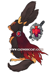 Custom Lintling: Vampire Glider by CloverCoin