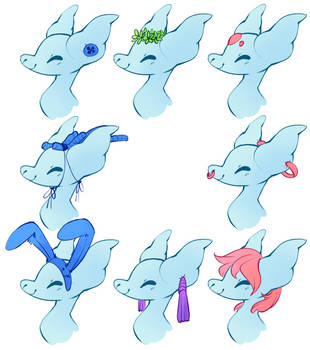 Pillowing Pile: Mixed Rarity Accessories by CloverCoin