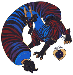 The Painted Dragon Pillowing by CloverCoin