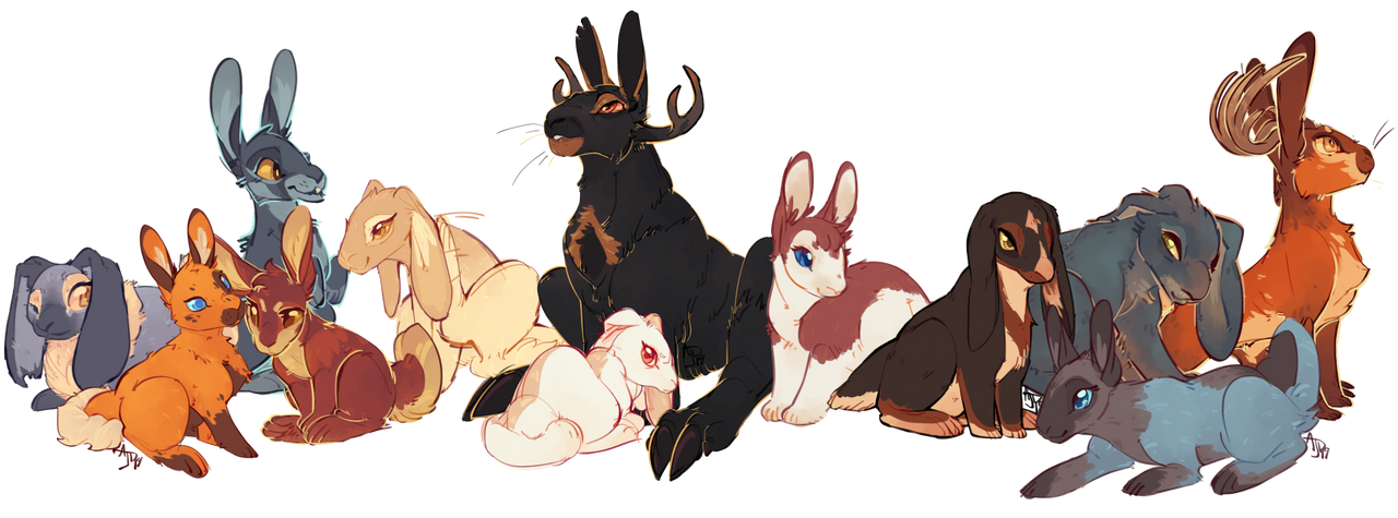 Comparison Rabbits and Clawed Jackalopes by CloverCoin Comparison Rabbits and Clawed Jackalopes by CloverCoin