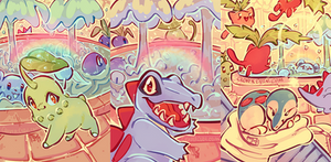 Johto Starters Complete Set by CloverCoin Johto Starters Complete Set by CloverCoin
