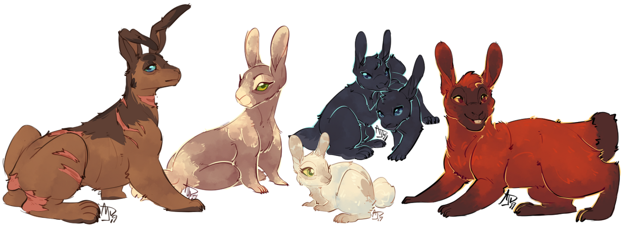 Rabbits of the Cloverly Territory by CloverCoin Rabbits of the Cloverly Territory by CloverCoin