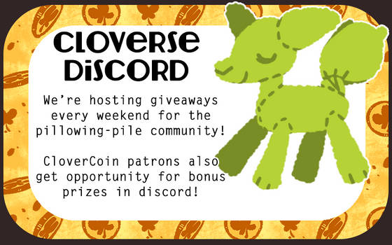 Cloverse Discord Giveaways every weekend!