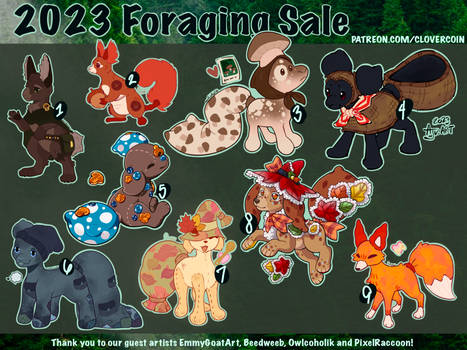 Foraging Sale 2023 (3/9 OPEN)