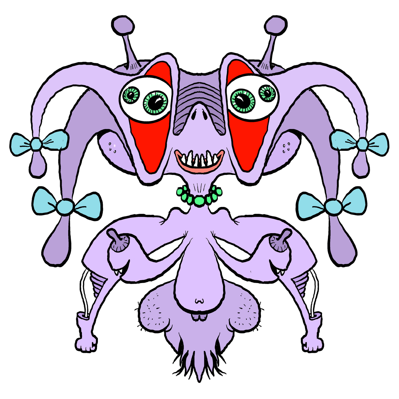 Duple Monster Double eye monster by farukenbayraktare on DeviantArt