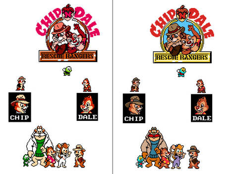 Rescue Rangers NES - Recolored