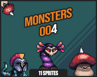 Pixel Art Assets 4 - Monsters
