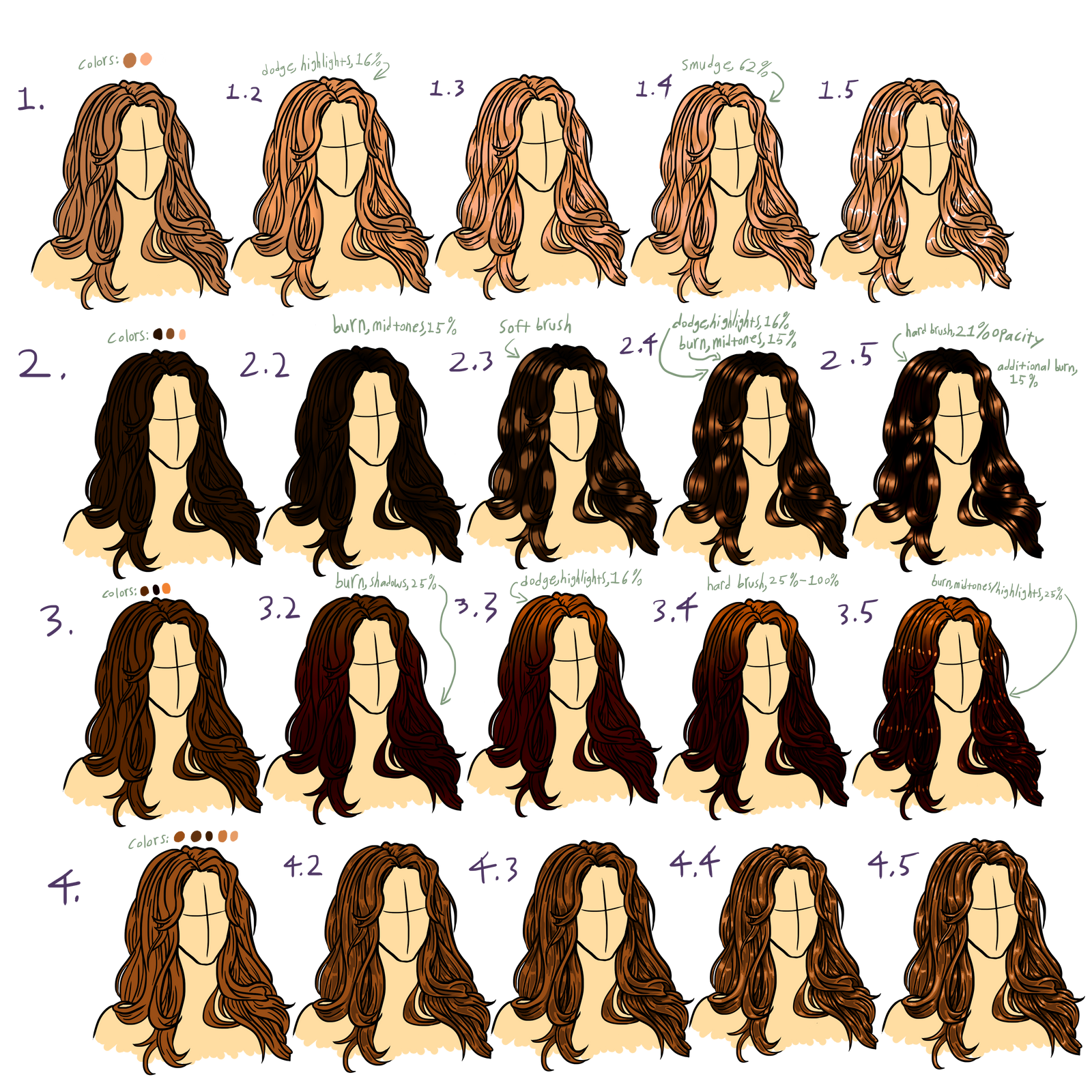 5-step hair coloring tutorials