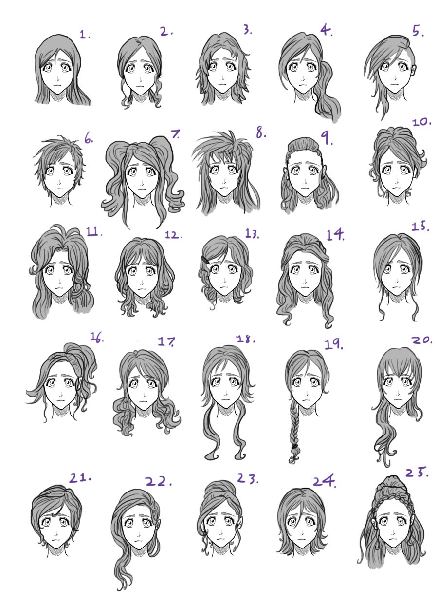 Orihime Inoue alternate hairstyle possibilities by Art-Gem on DeviantArt