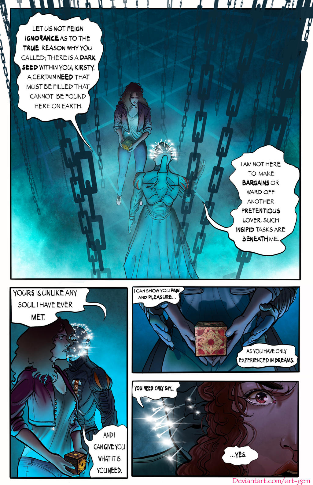Deviantart Hell Raiser Hellraiser Fan Comic 1 by Art-Gem on DeviantArt