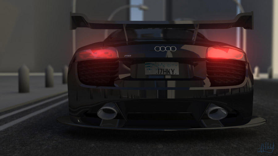 Avatar Audi R8 Audi R8 rear by dhky on DeviantArt
