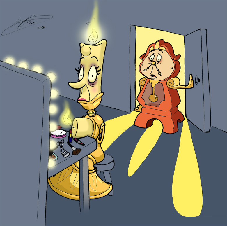 Lumiere in drag