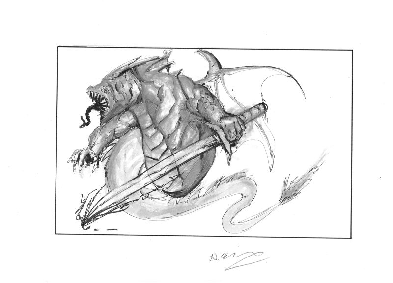 Weekly Sketch - Lindwurm