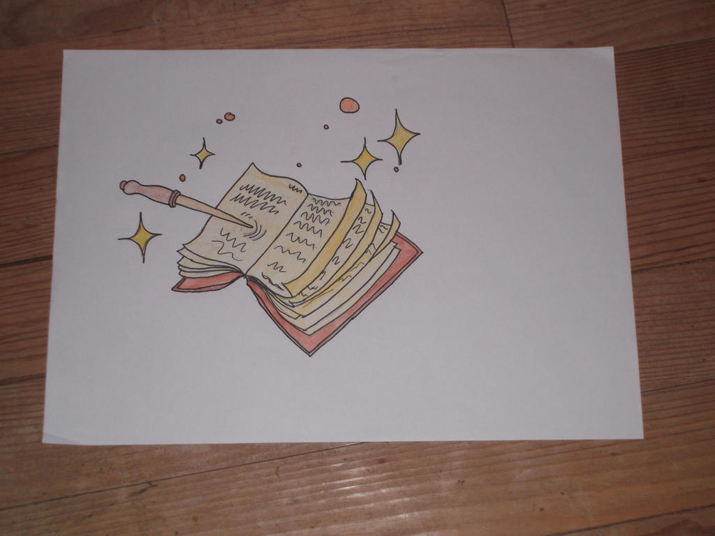Harry Potter Magic Book and Wand by Miss-Disney on DeviantArt