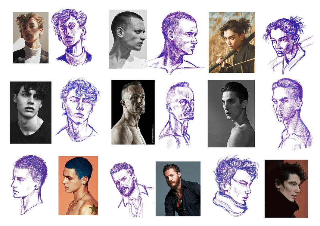 Men Study Portrait male portrait studies by MartaOgon on DeviantArt