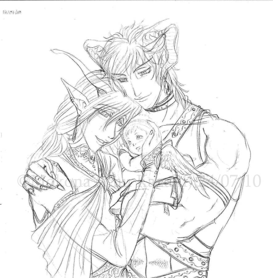 Couple De Demon Avec Bebe Ange By Mokolat On Deviantart Couple De Demon Avec Bebe Ange By Mokolat On Deviantart