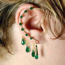 Emerald Gold Ear Wrap- SOLD