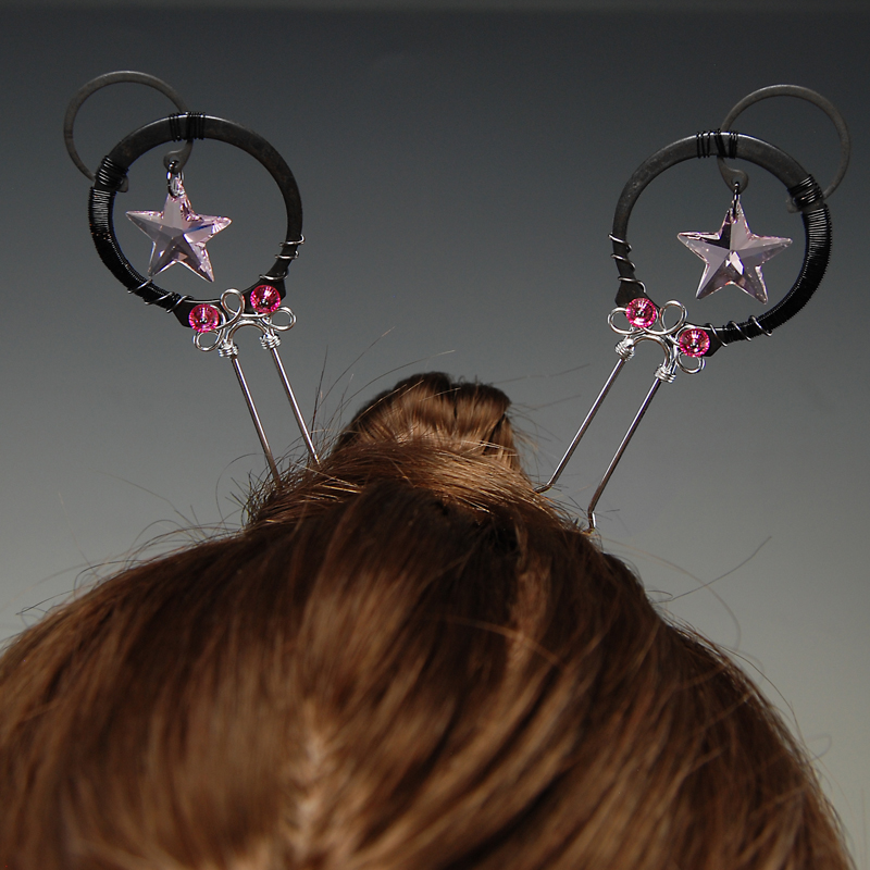 Pink Hair Pins- SOLD