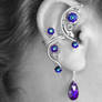 Heliotrope Steampunk Ear Wrap and Cuff Set- SOLD
