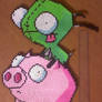 Ride the Pig Perler