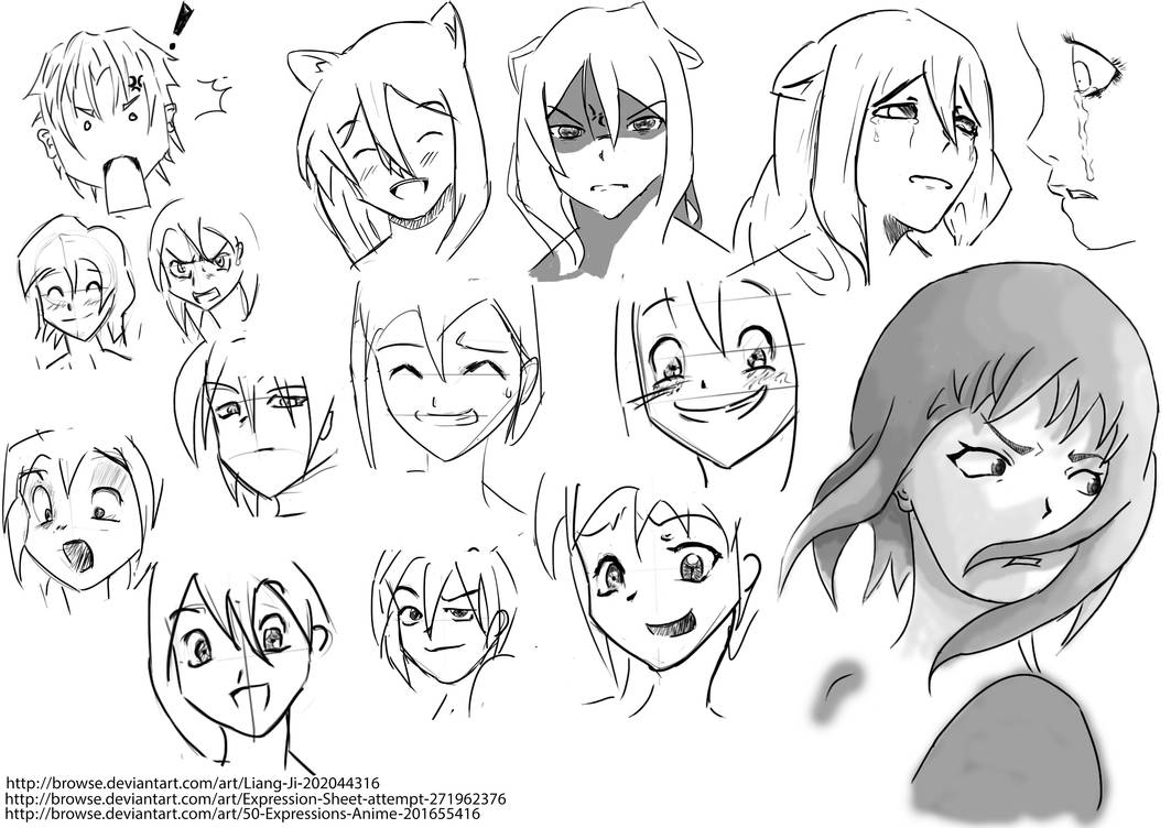 Facial Expressions by Saraghtera on DeviantArt