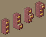 Isometric Fileing Cabinet