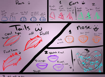 :TUTORIAL:  Nose, Ears, Paws And TAILLLLS