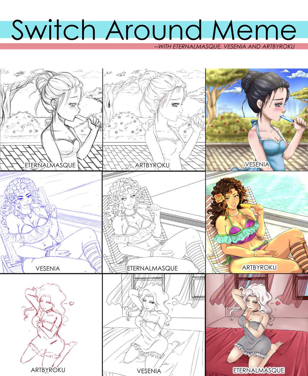 Switch Around Meme with Vesenia and Artbyroku