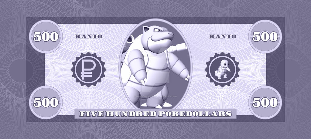 Pokemon Game Money - 500 Pokedollars by Nova-Nebulas on DeviantArt