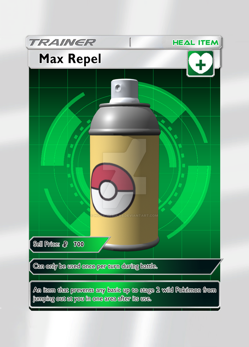 Heal Item Card - Max Repel by Nova-Nebulas on DeviantArt Heal Item Card - Max Repel by Nova-Nebulas on DeviantArt