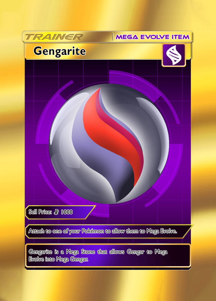 Mega Evolve Item Card Gengarite by NovaNebulas on DeviantArt
