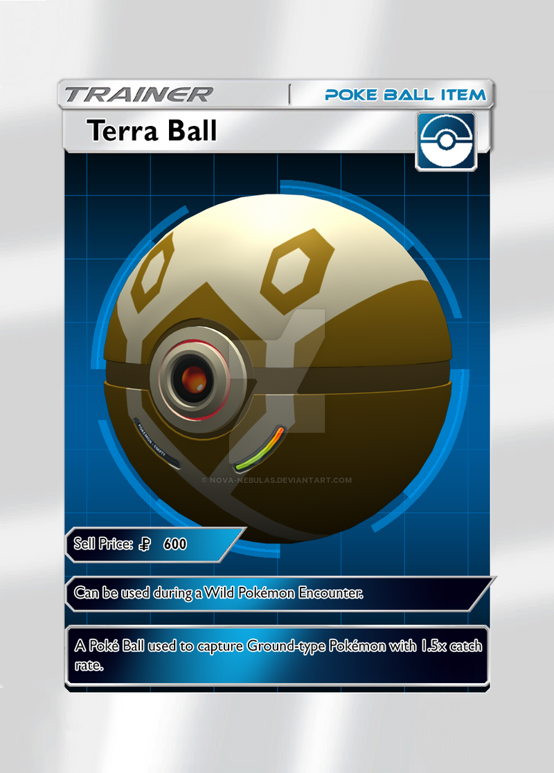 Item Ball Note Poke Ball Item Card - Terra Ball by Nova-Nebulas on DeviantArt